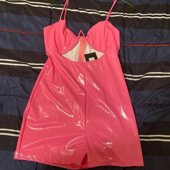 Fashion Nova Latex Romper - Picture 2 of 3